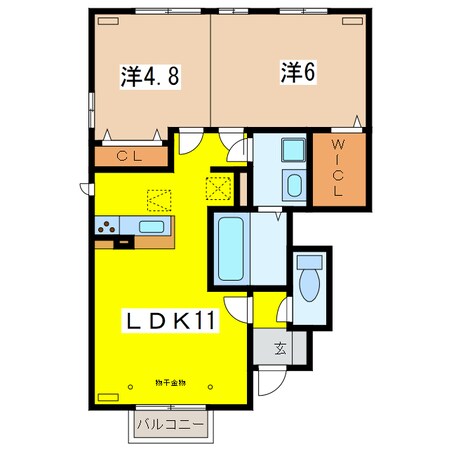 Ｆ．フォーナの物件間取画像